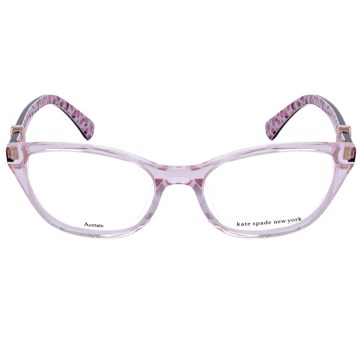 משקפי ראייה Kate Spade דגם Emmalee לנשים 49 מ״מ בצבע שקוף ורוד