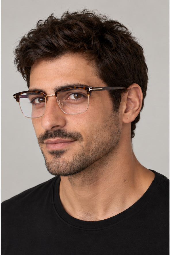 Tom Ford Men's 54 mm Tortoise Eyeglasses FT5801-B-54-052