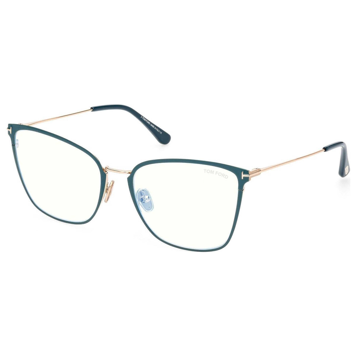 משקפי ראייה Tom Ford דגם FT5839-B-087-56 לנשים 56 מ״מ בצבע Shiny Teal