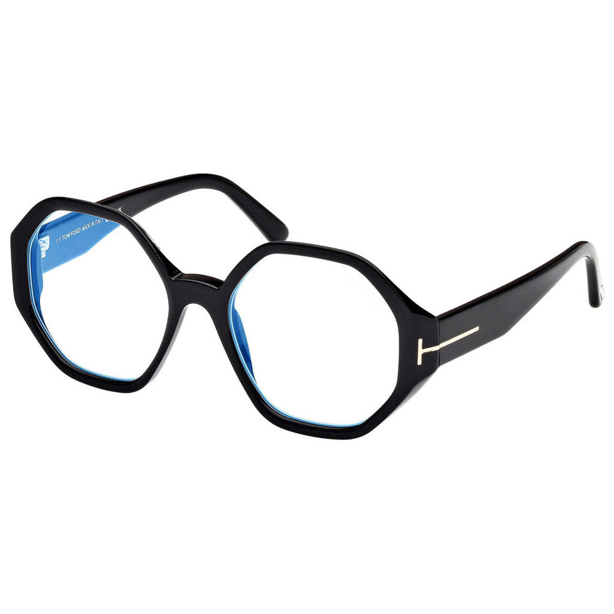 משקפי ראייה Tom Ford דגם FT5967-B-001-53 לנשים 53 מ״מ בצבע שחור מבריק