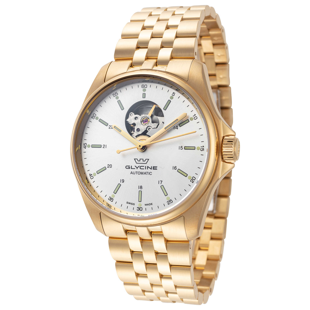 שעון לגבר Combat Classic של Glycine, אוטומטי, 40 מ״מ