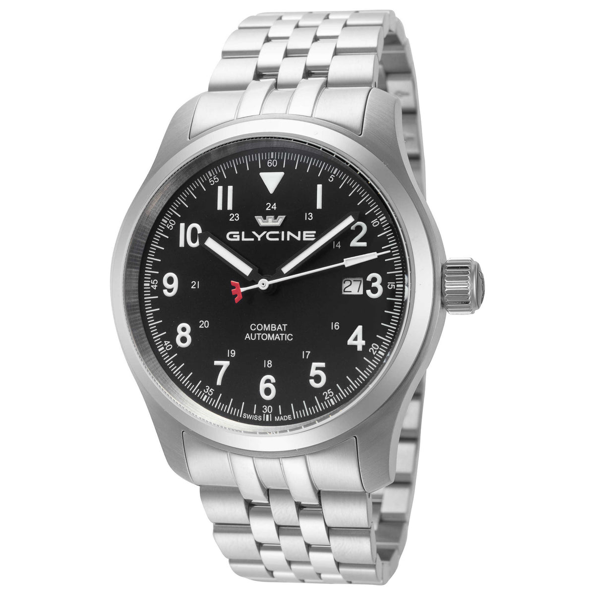 שעון לגבר Combat Field של Glycine, אוטומטי, 40 מ״מ