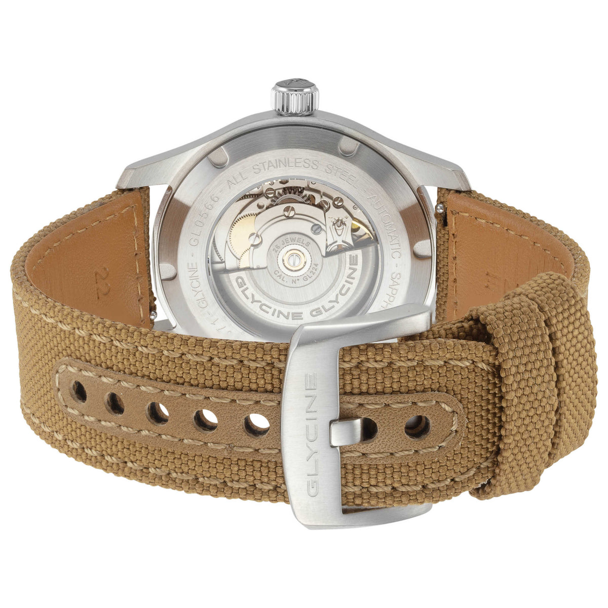 שעון לגבר Combat Field של Glycine, אוטומטי, 40 מ״מ