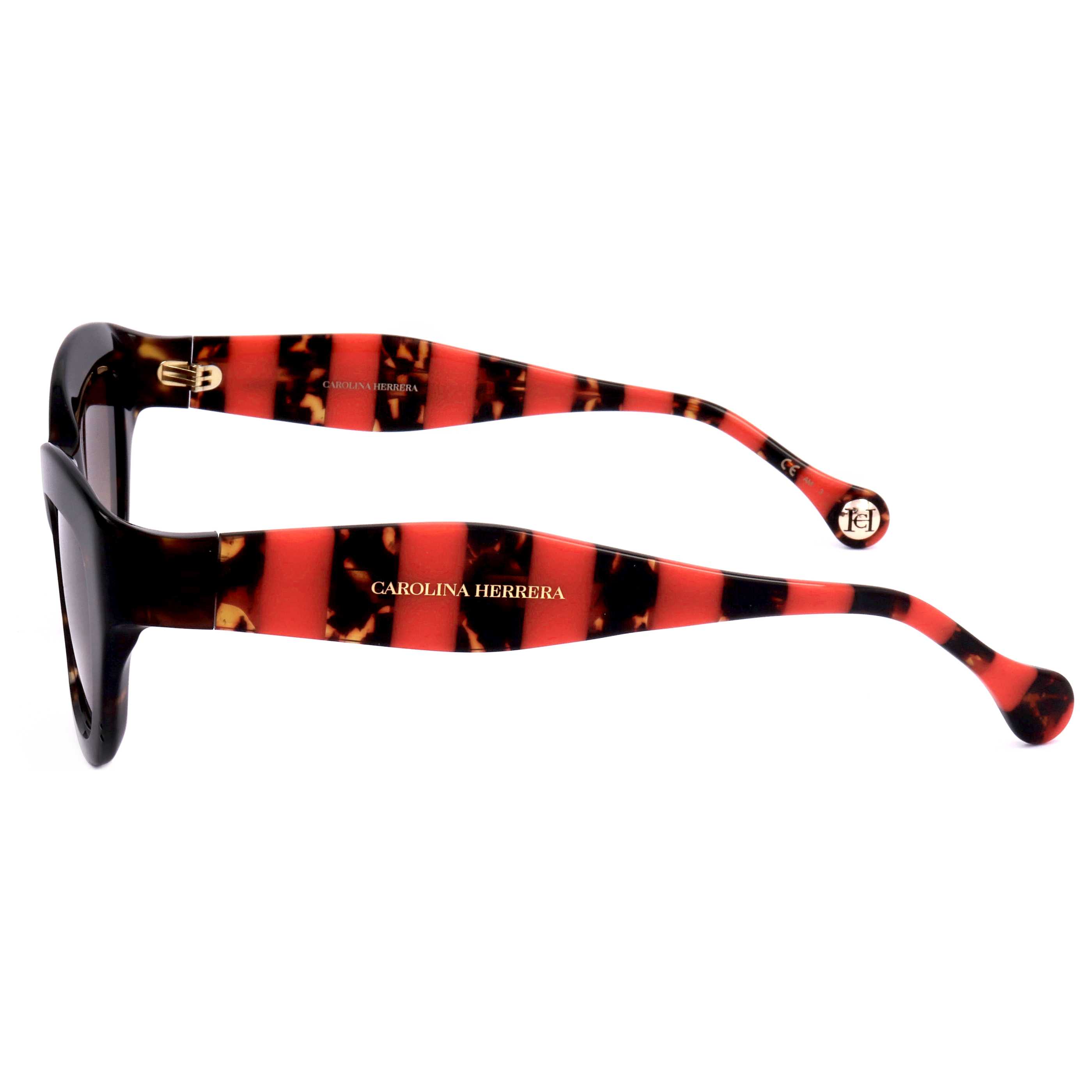 משקפי שמש Carolina Herrera דגם Her0086 לנשים 51 מ״מ בצבע אדום הוואנה