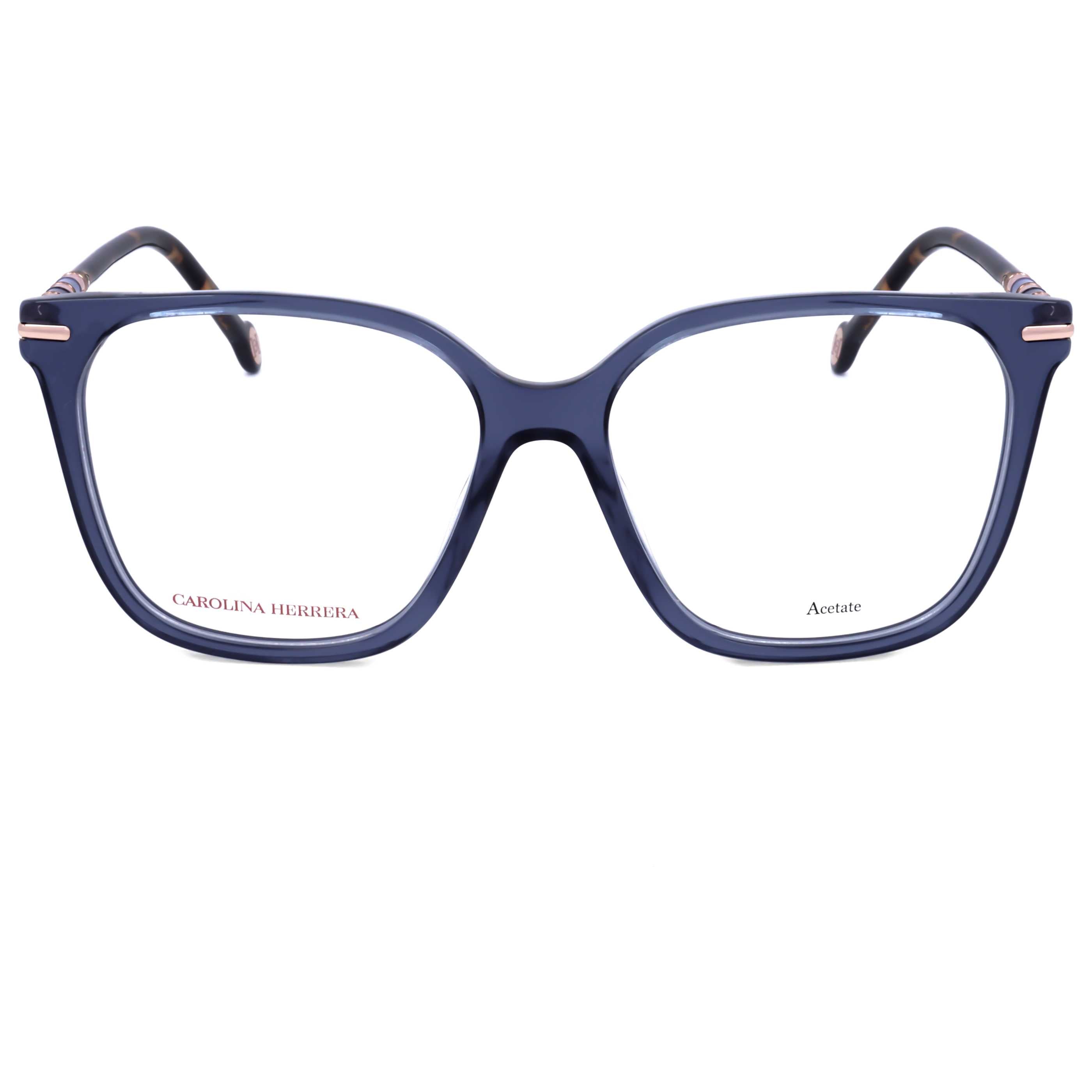 משקפי ראייה Carolina Herrera דגם Her0094 לנשים 54 מ״מ בצבע הוואנה כחולה