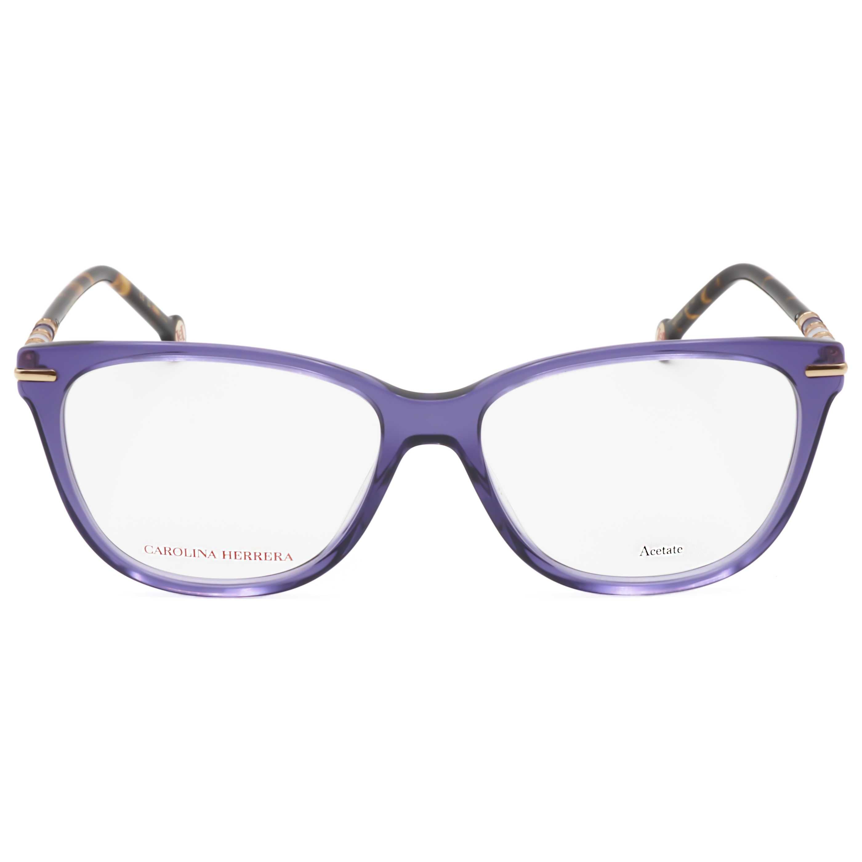 משקפי ראייה Carolina Herrera דגם Her0096 לנשים 54 מ״מ בצבע Violet הוואנה