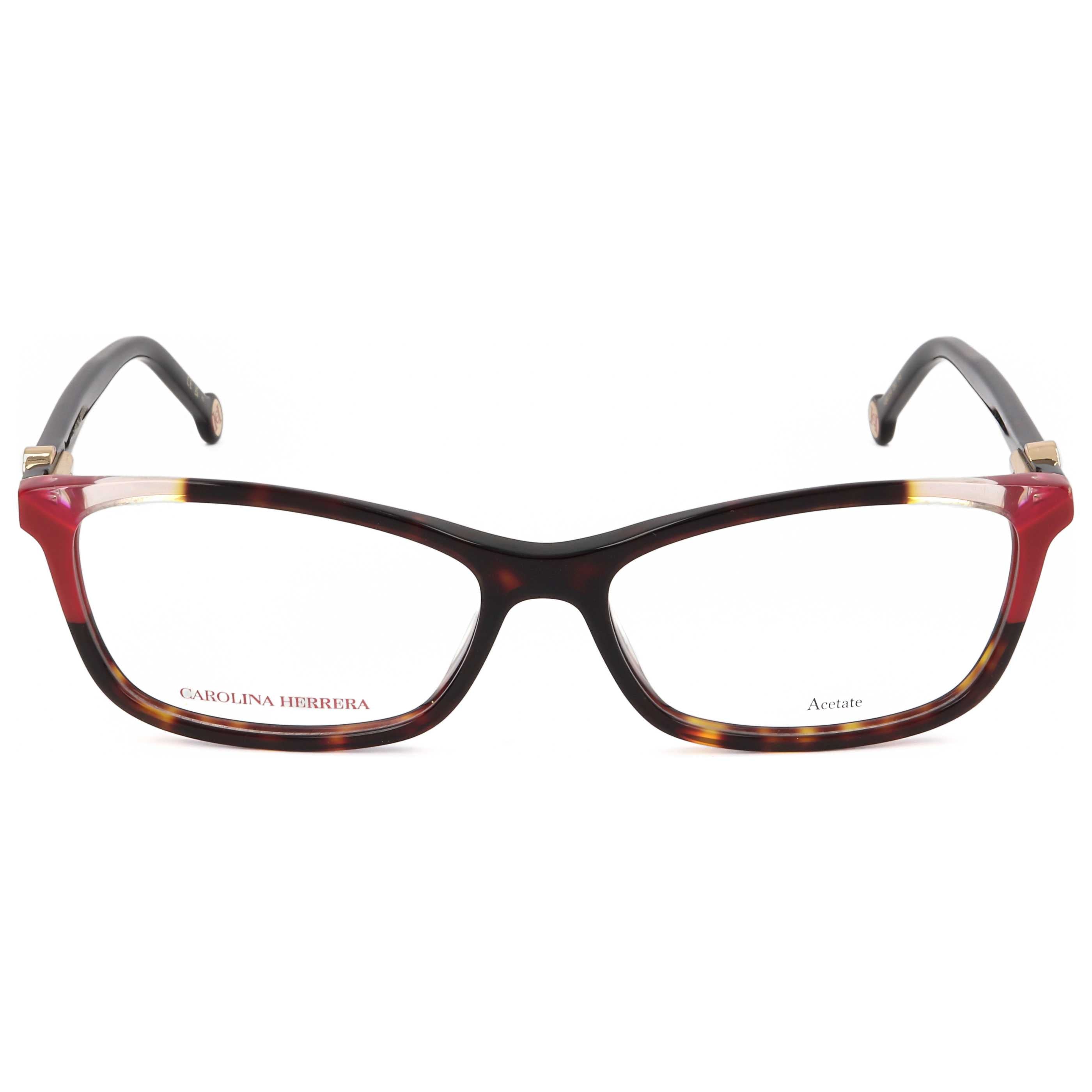 משקפי ראייה Carolina Herrera דגם Her0114 לנשים 54 מ״מ בצבע הוואנה אדום