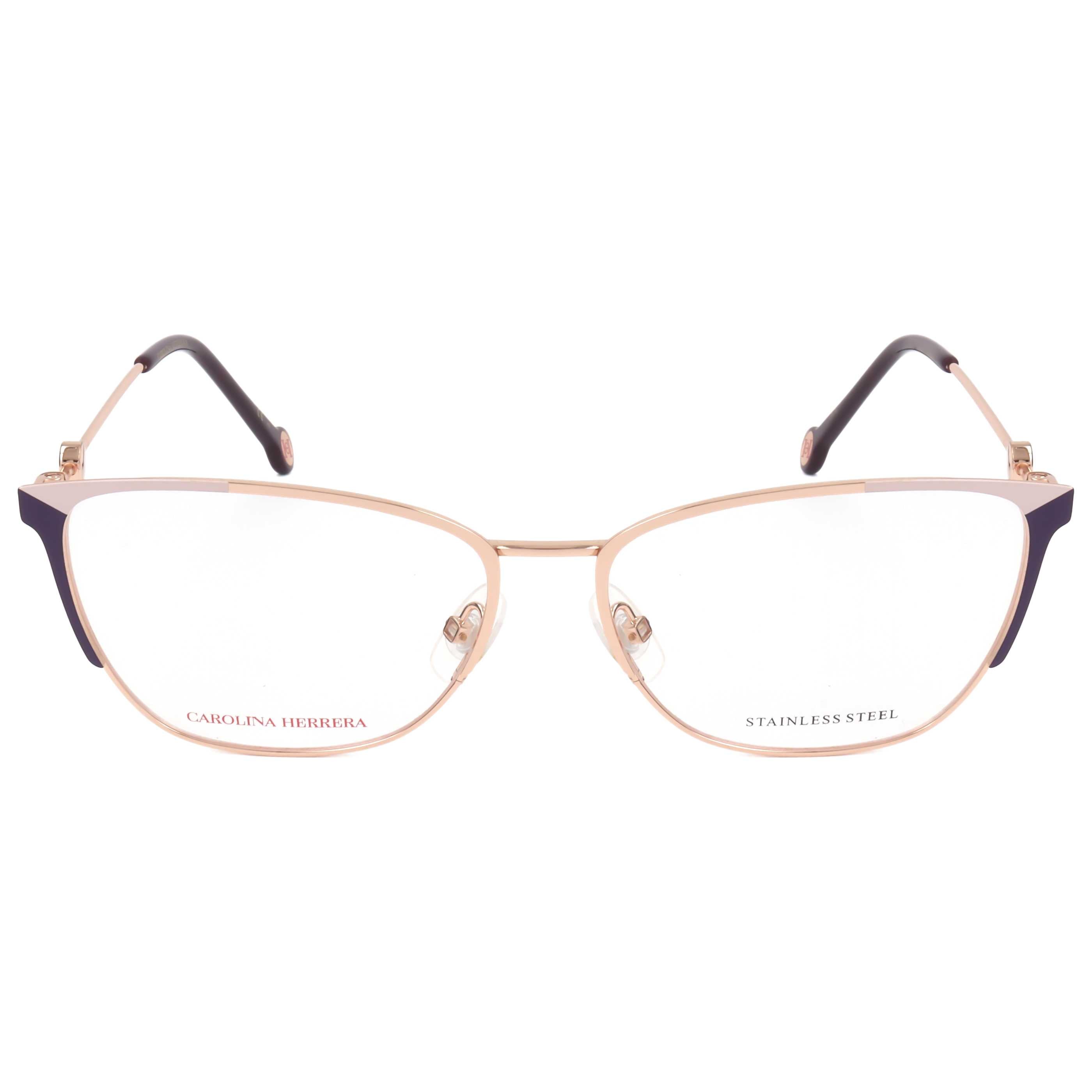 משקפי ראייה Carolina Herrera דגם Her0116 לנשים 57 מ״מ בצבע זהב Violet