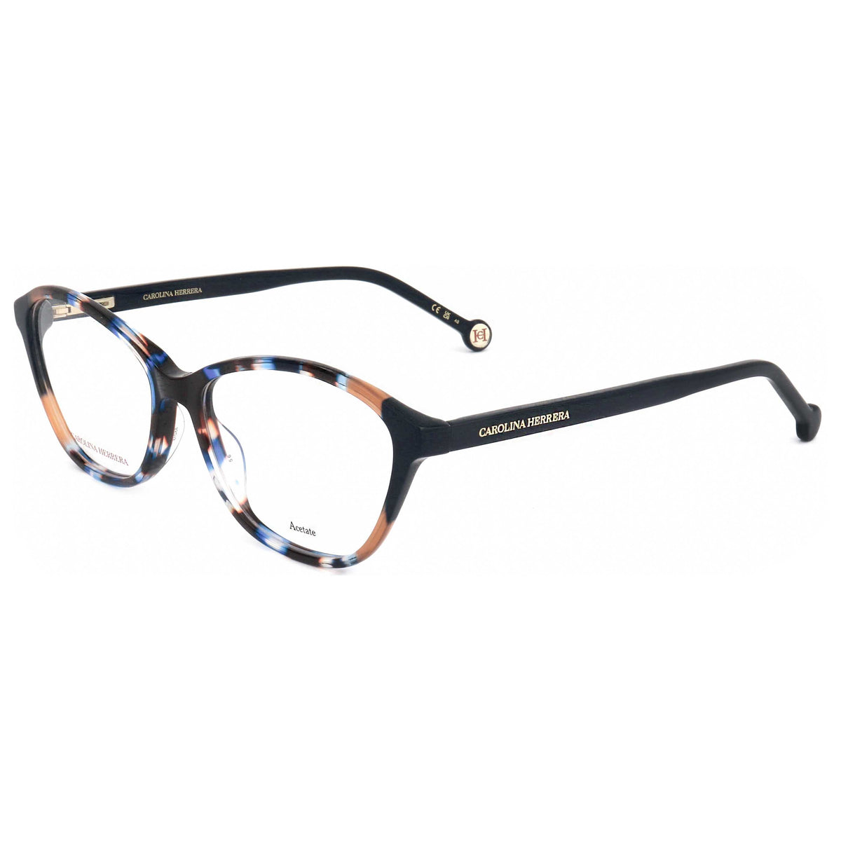 משקפי ראייה Carolina Herrera דגם Her0122 לנשים 55 מ״מ בצבע הוואנה כחול