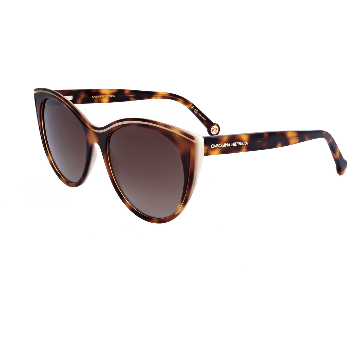 משקפי שמש Carolina Herrera דגם HER0142-S-C9K-56 לנשים 56 מ״מ בצבע Havana White
