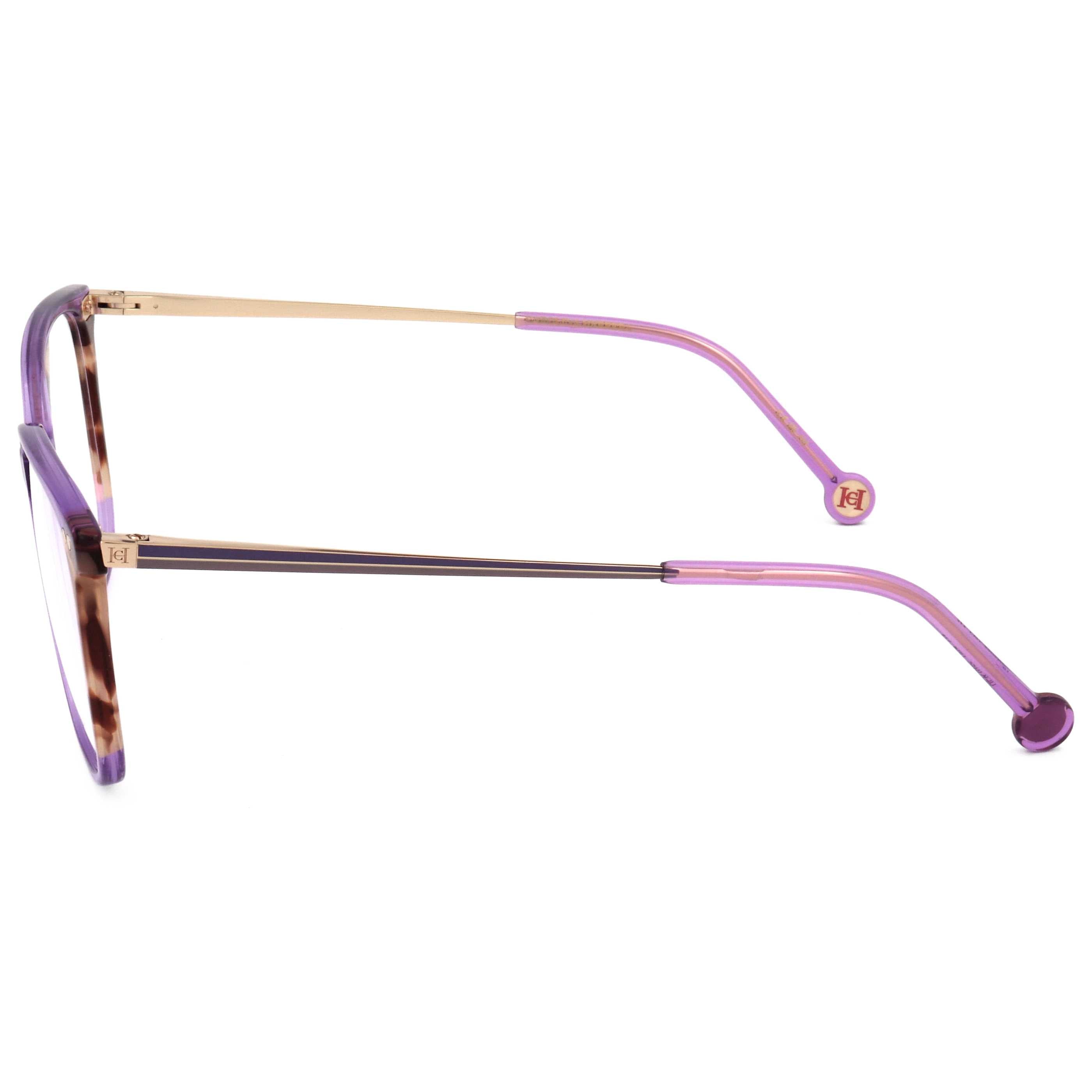 משקפי ראייה Carolina Herrera דגם Her0165 לנשים 53 מ״מ בצבע Violet הוואנה