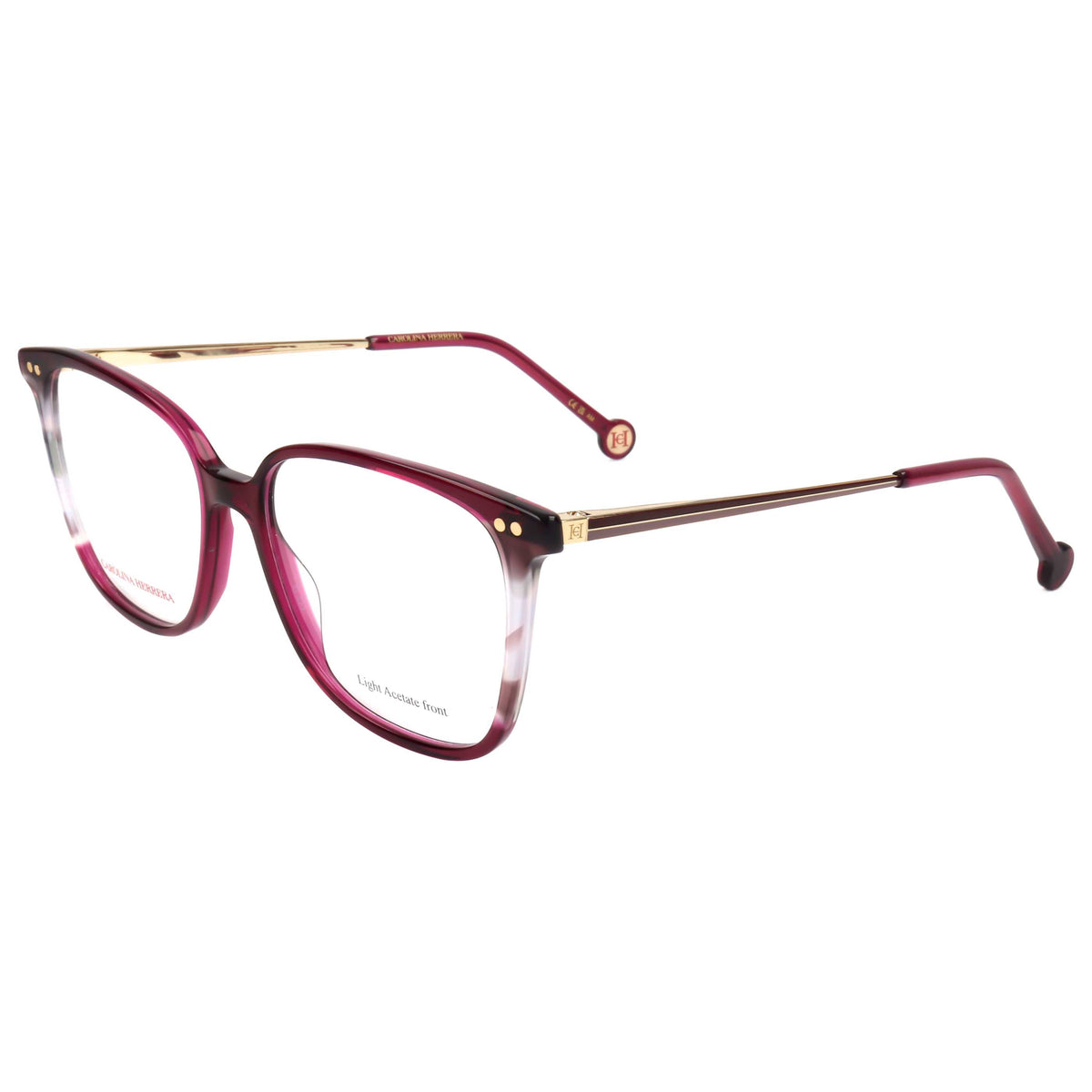 משקפי ראייה Carolina Herrera דגם Her0165 לנשים 53 מ״מ בצבע Burgundy הוואנה