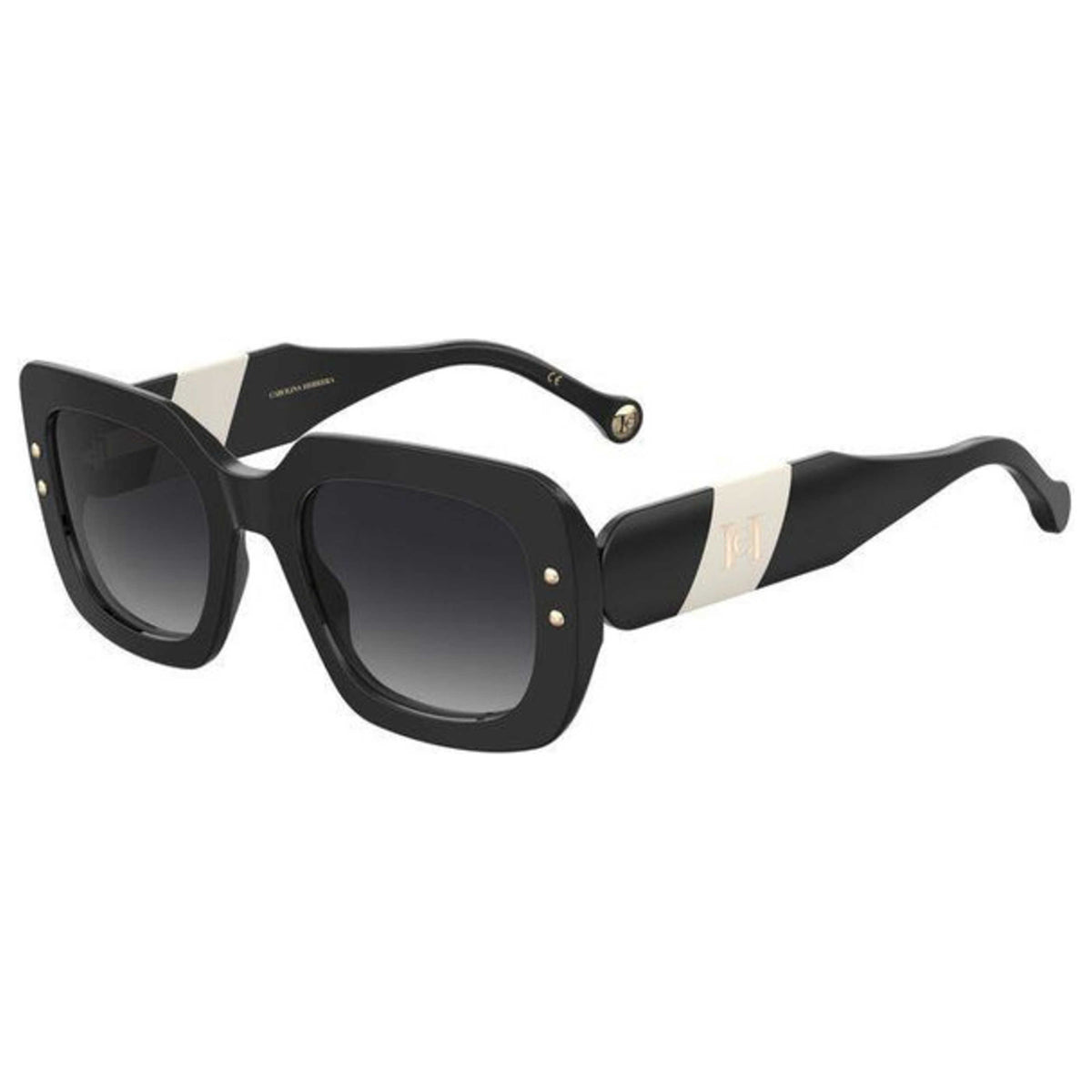 משקפי שמש Carolina Herrera דגם HER0186-S-80S-52 לנשים 52 מ״מ בצבע שחור ולבן