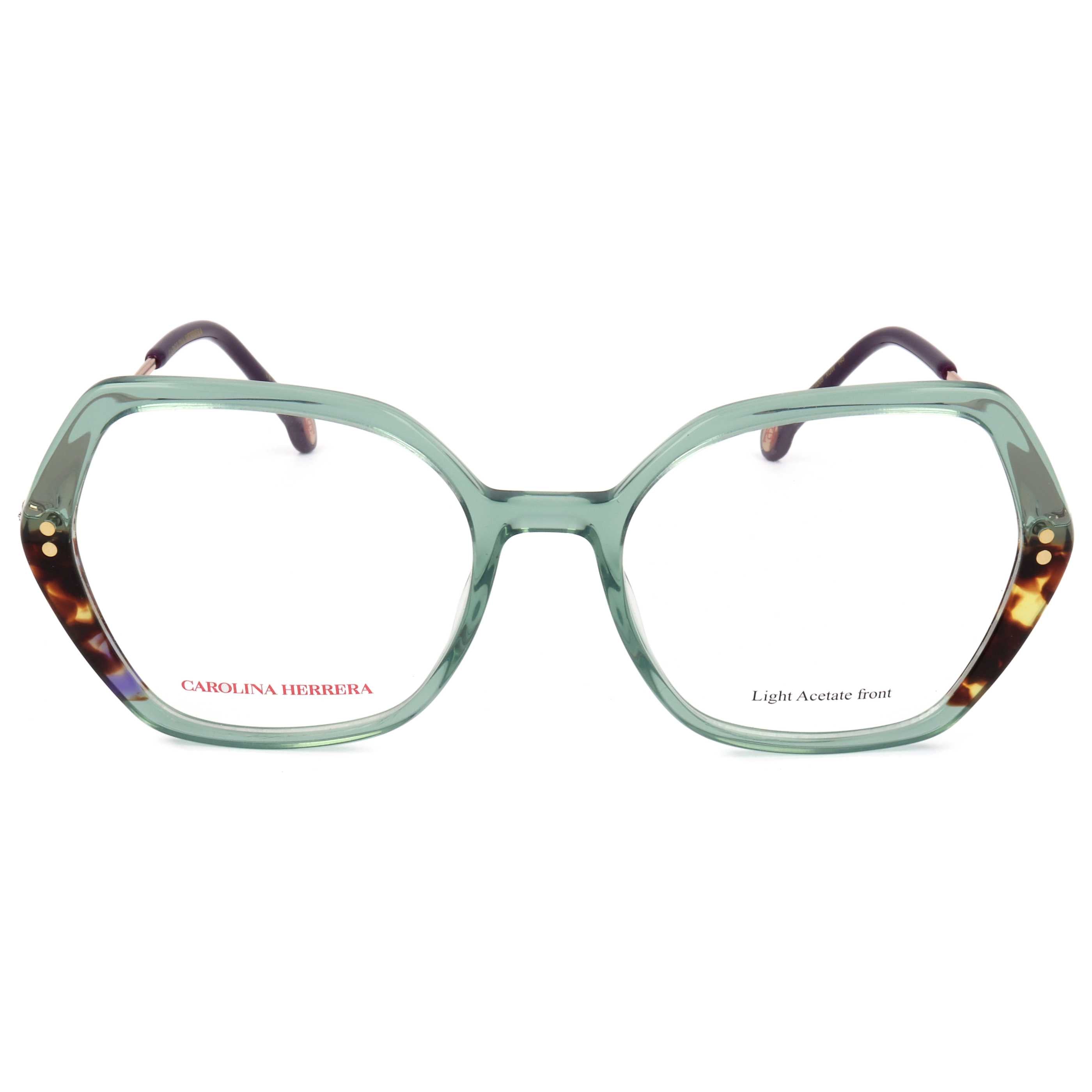 משקפי ראייה Carolina Herrera דגם Her0205 לנשים 53 מ״מ בצבע ירוק הוואנה