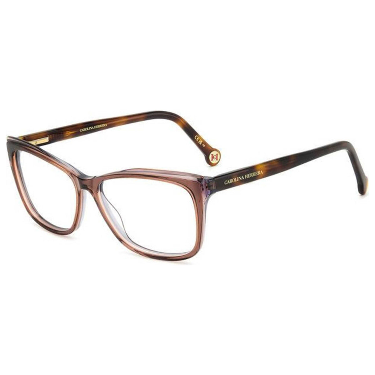 משקפי ראייה Carolina Herrera דגם Her0208 לנשים 53 מ״מ בצבע חום אפור