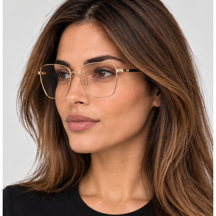משקפי ראייה Carolina Herrera לנשים 56 מ״מ בצבע שחור זהב