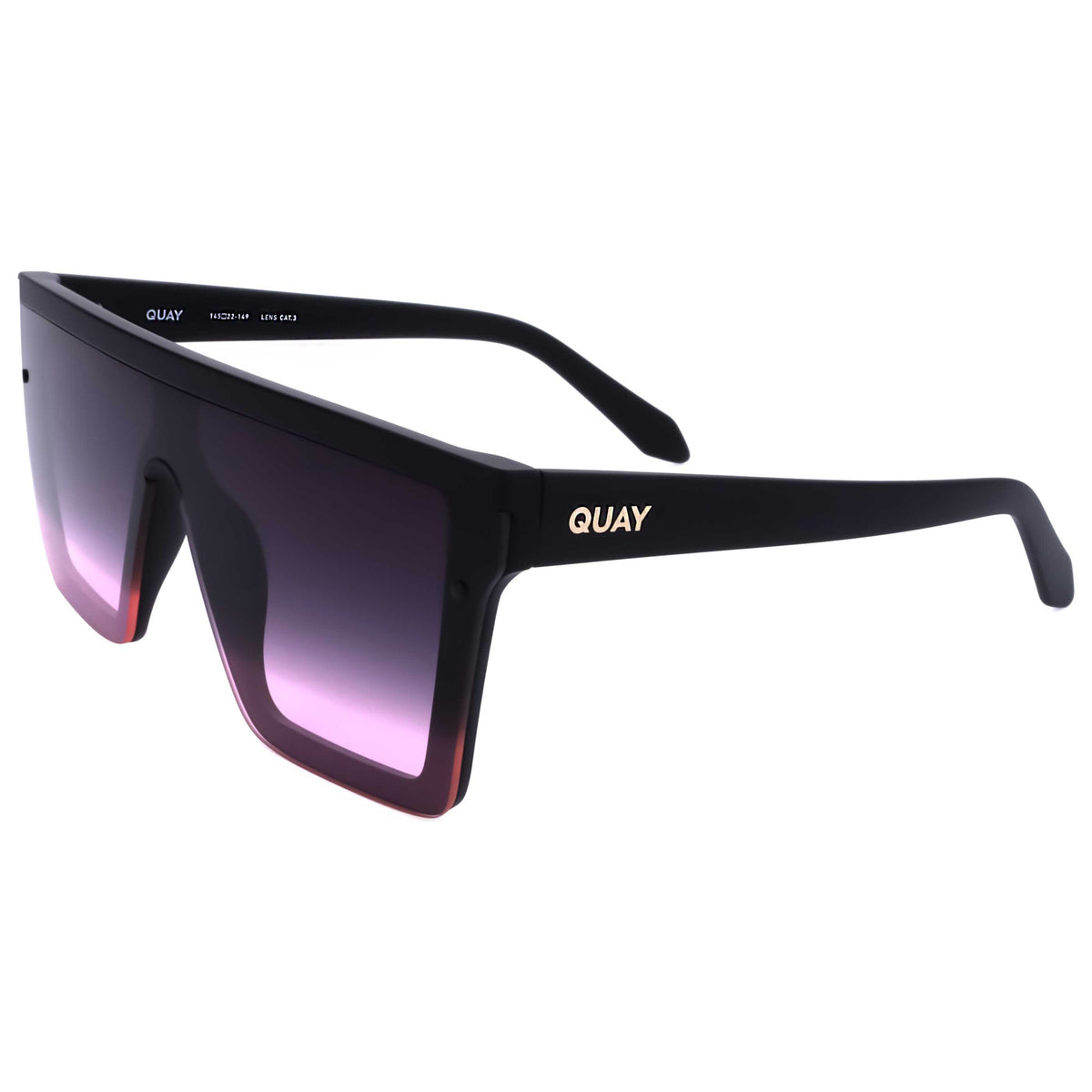 משקפי שמש Quay לנשים 56 מ״מ בצבע שחור