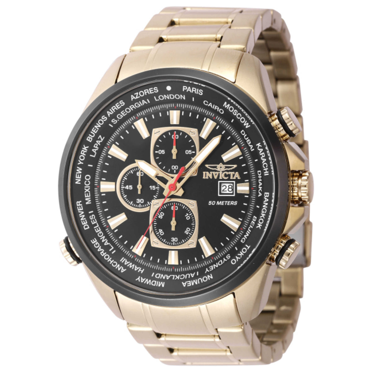 שעון Invicta דגם Aviator לגברים 50 מ״מ קוורץ
