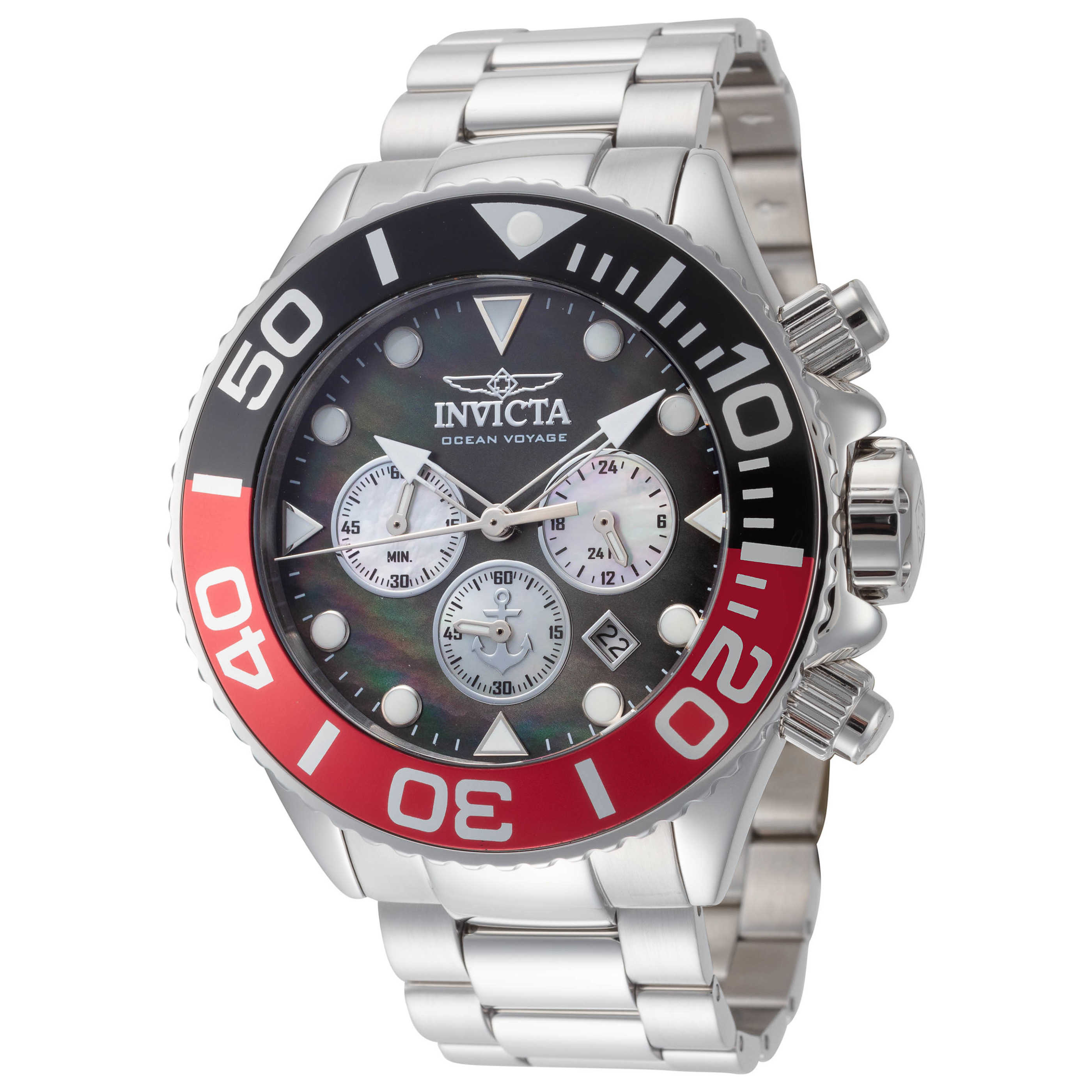 שעון Invicta דגם Ocean Voyage לגברים 52 מ״מ כרונוגרף קוורץ
