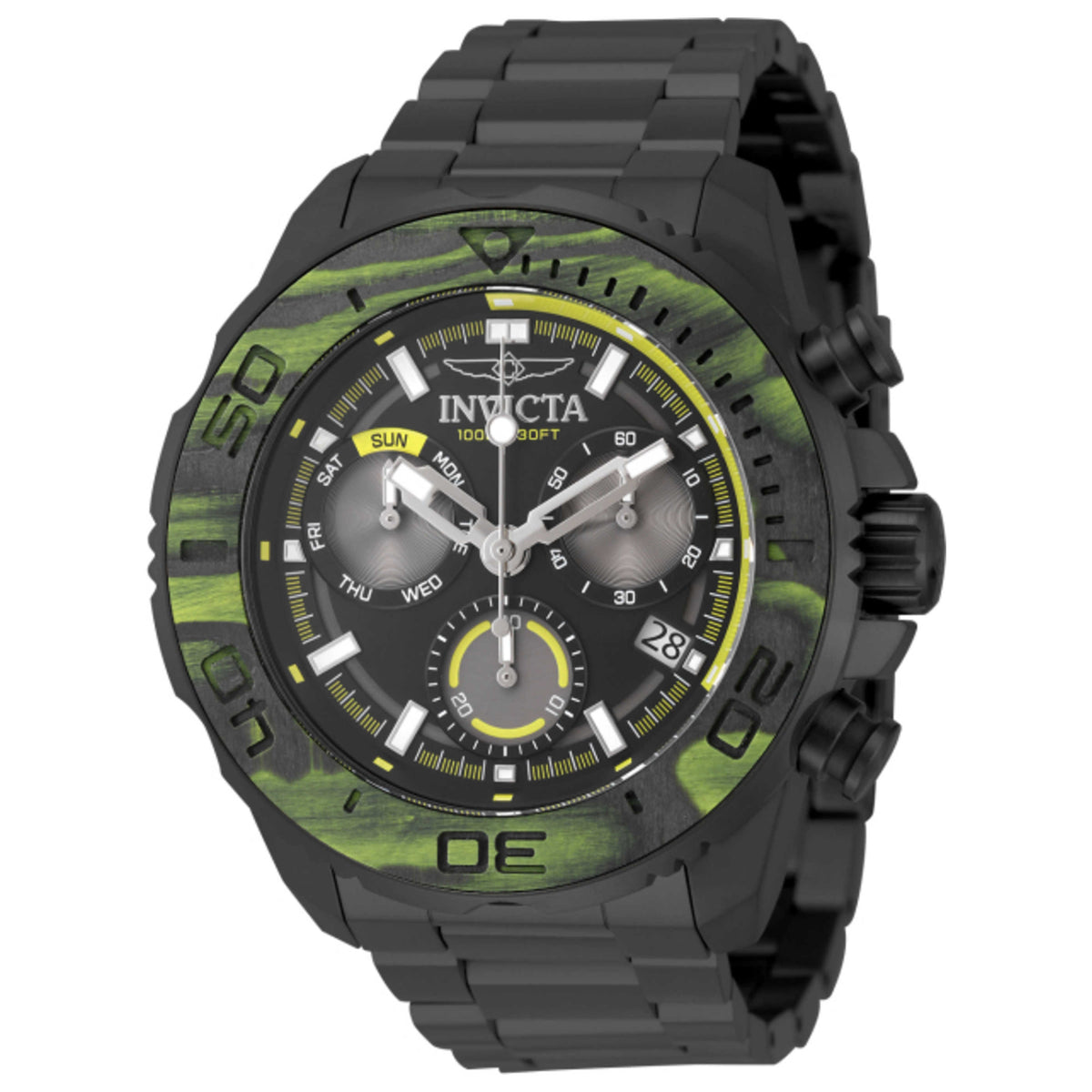 שעון Invicta מסדרת Carbon Hawk לגברים 48 מ״מ קוורץ