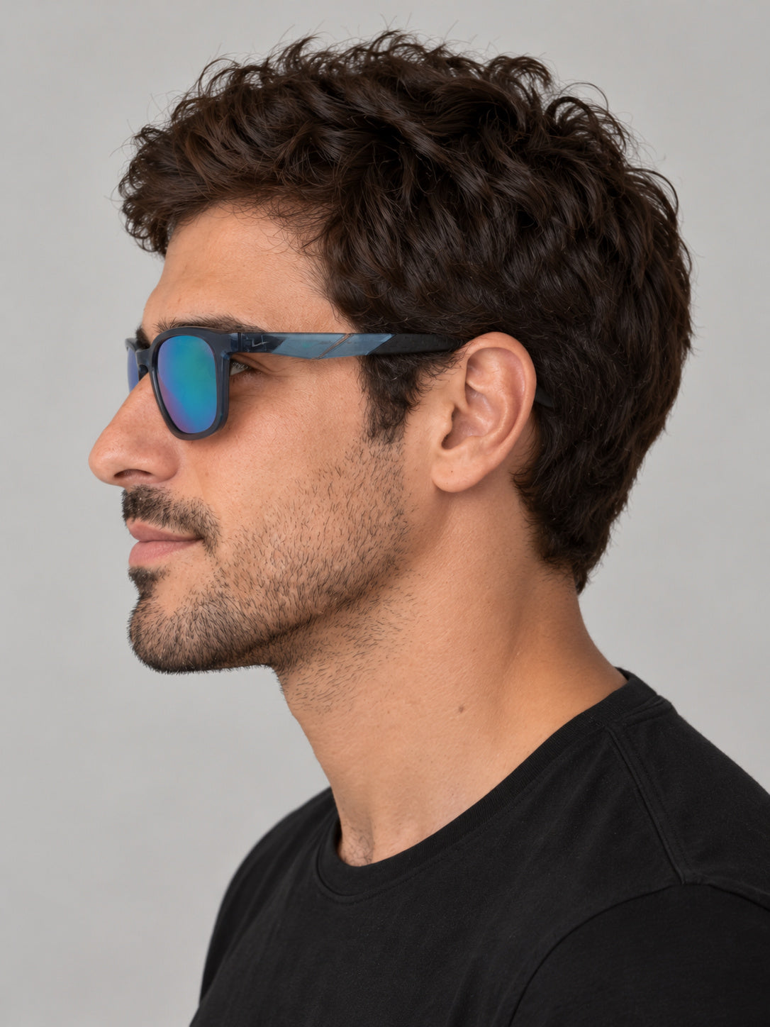 משקפי שמש Nike דגם Radeon לגברים 52 מ״מ בצבע שחור