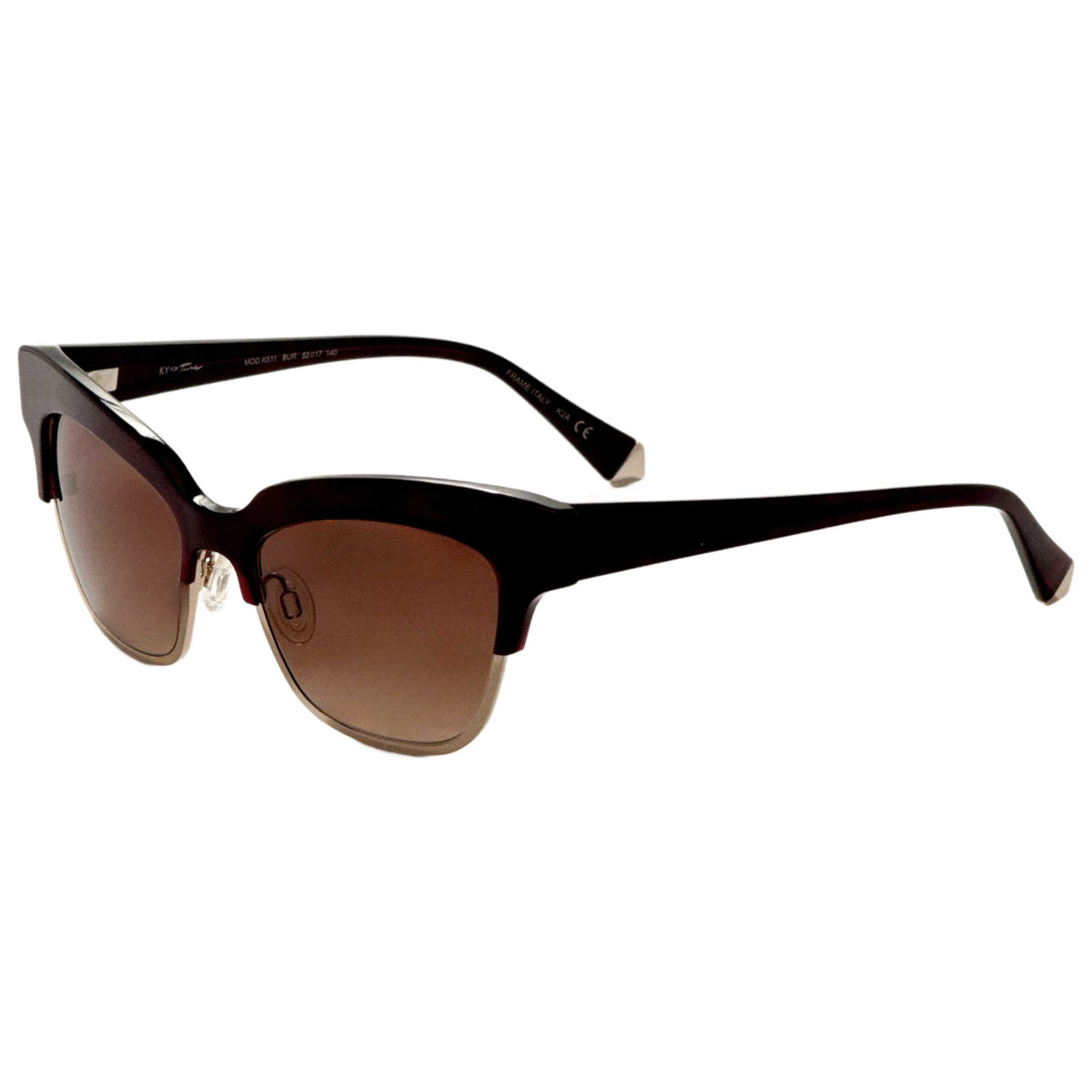 Kate Young Debbie Women's 52mm Burgundy Sunglasses K511-BUR-52