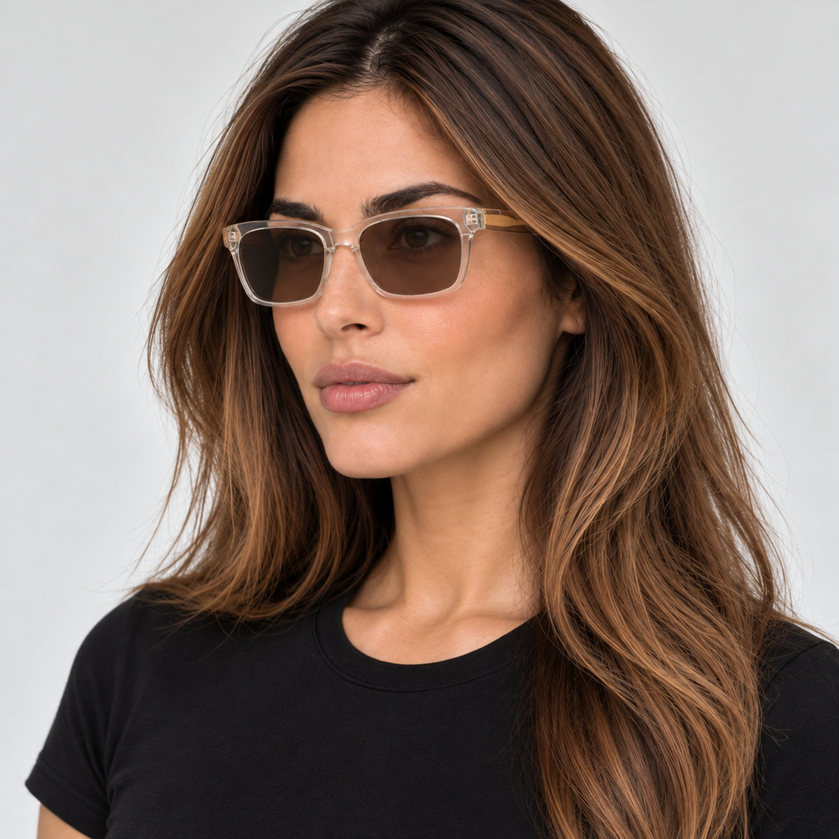 Kate Young Women's 52mm Crystal Sunglasses K532-CRY-52