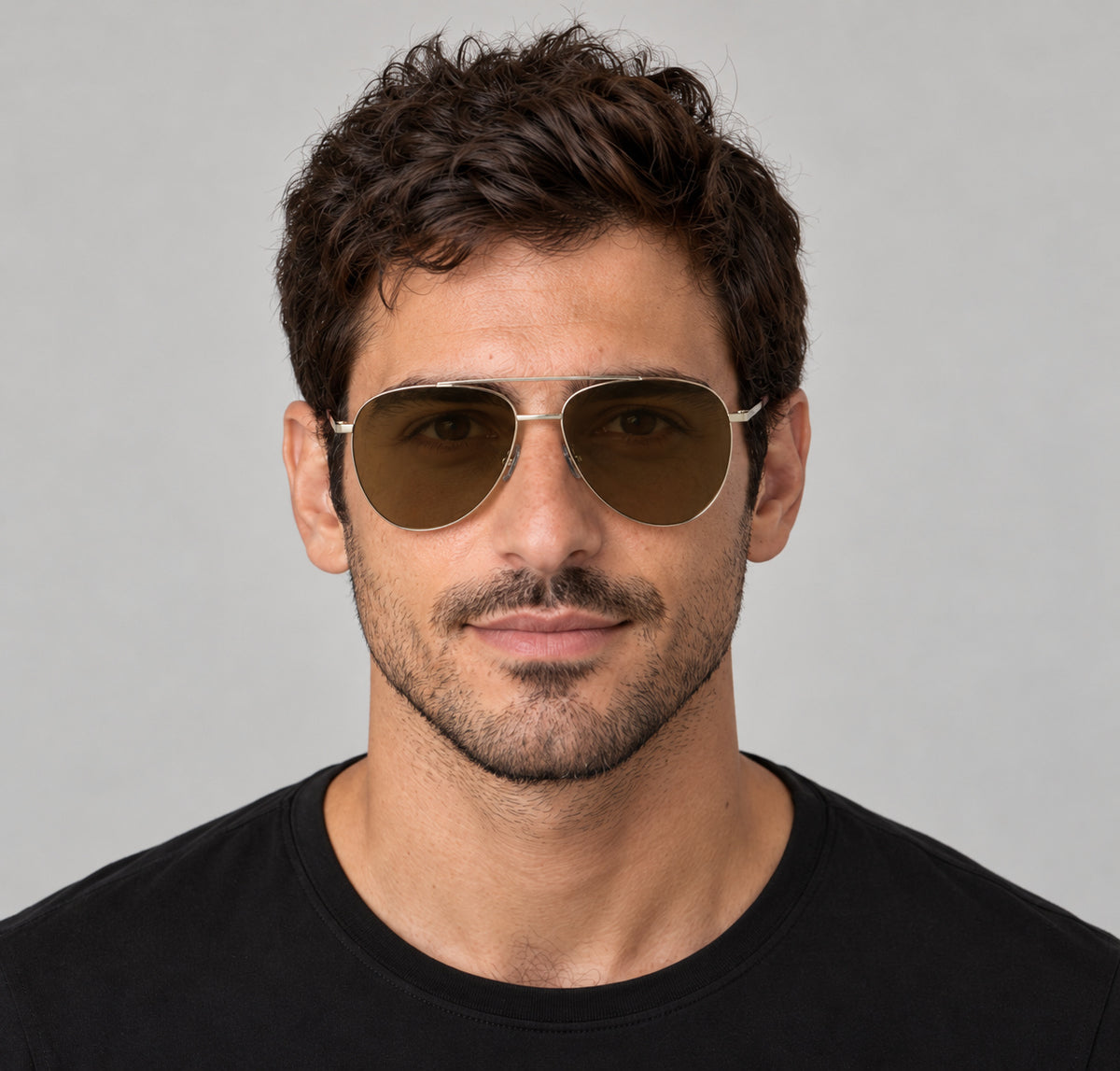משקפי שמש Karl Lagerfeld דגם KL360SN-712-59 יוניסקס 59 מ״מ בצבע Light Gold