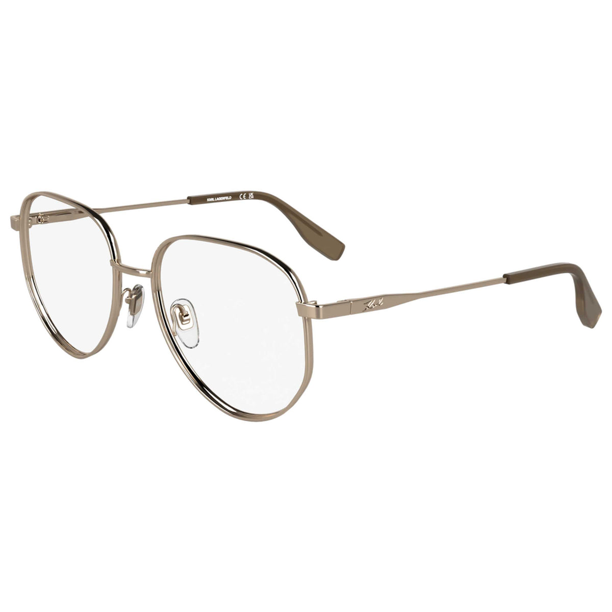 משקפי ראייה Karl Lagerfeld דגם KL361N-770-55 יוניסקס 55 מ״מ בצבע זהב ורוד