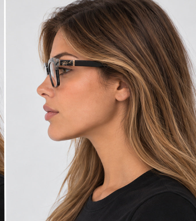 Karl Lagerfeld Women's 52 mm Marble Black Eyeglasses KL6130N-013-52
