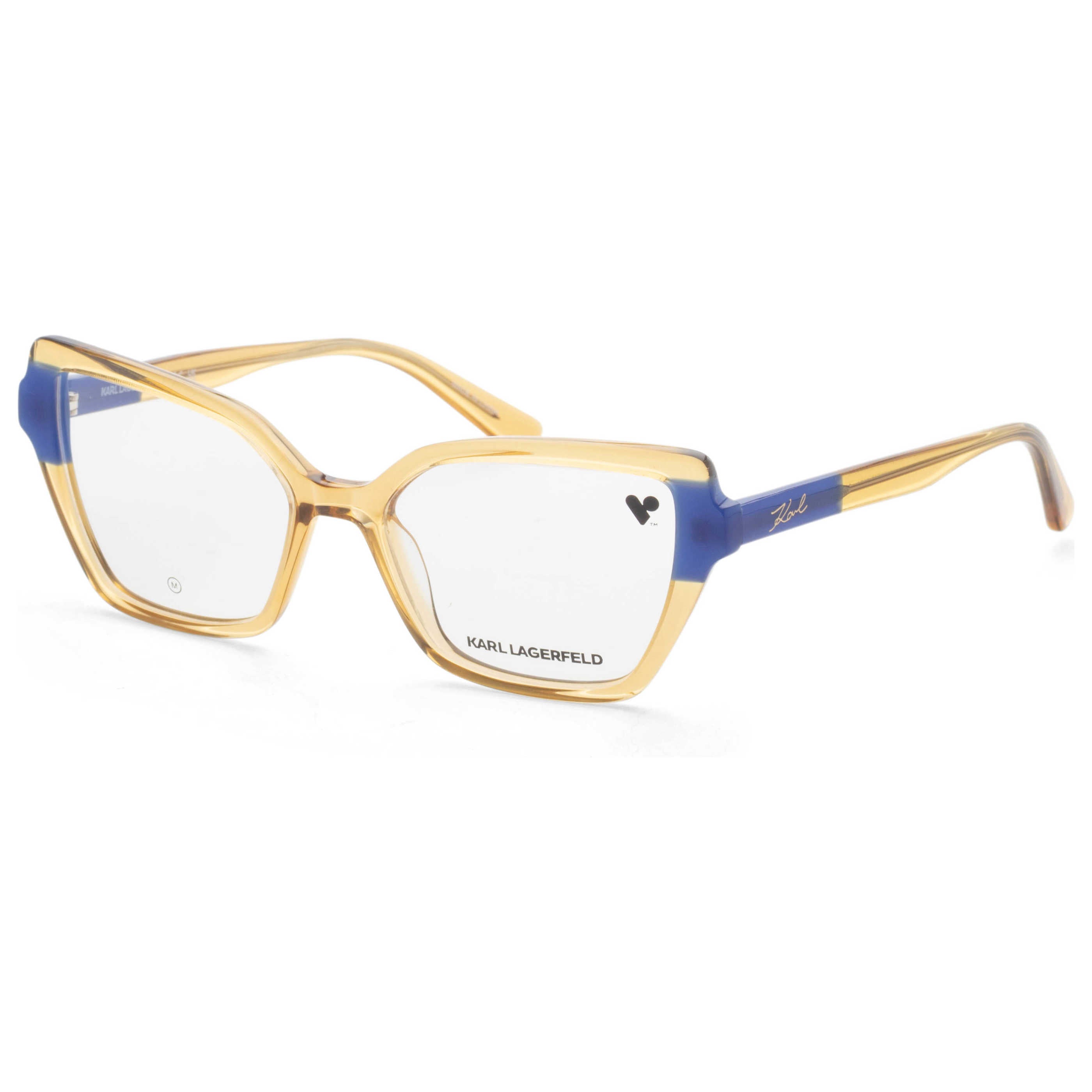 משקפי ראייה Karl Lagerfeld דגם Kl6131 לנשים 53 מ״מ בצבע Caramel כחול