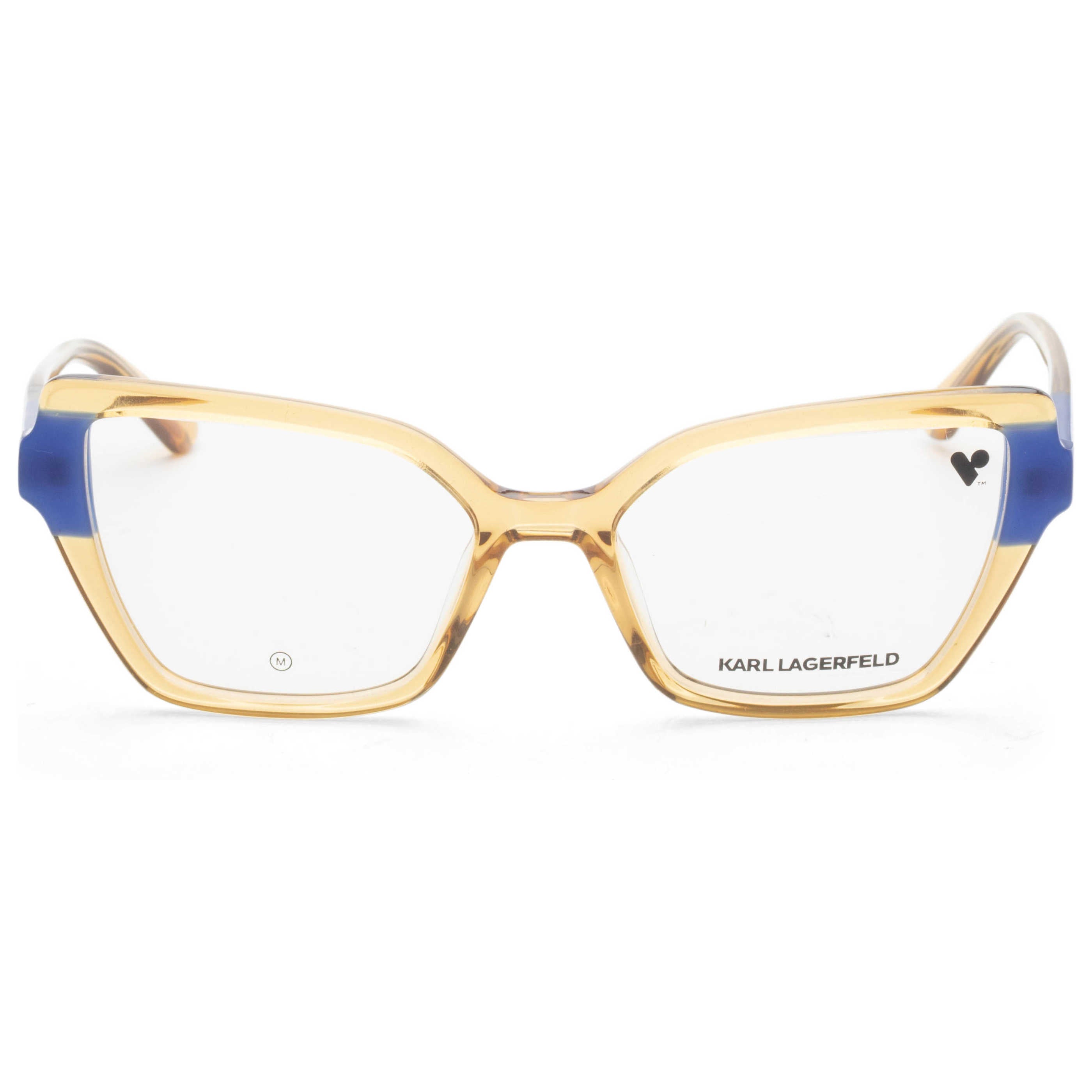 משקפי ראייה Karl Lagerfeld דגם Kl6131 לנשים 53 מ״מ בצבע Caramel כחול