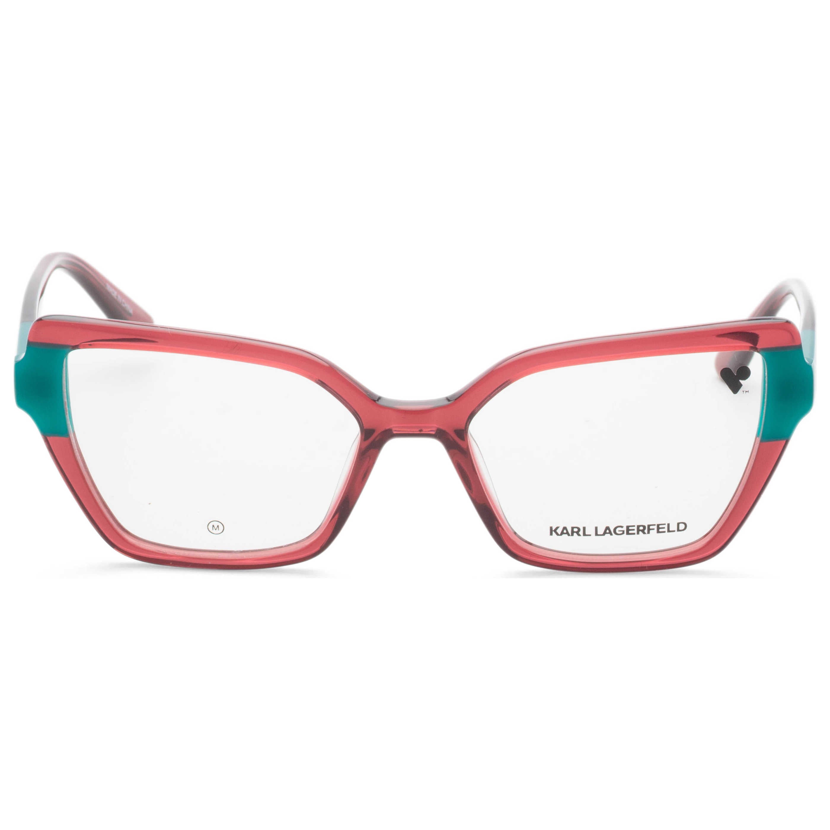 משקפי ראייה Karl Lagerfeld דגם Kl6131 לנשים 53 מ״מ בצבע שריון צב כהה ורוד