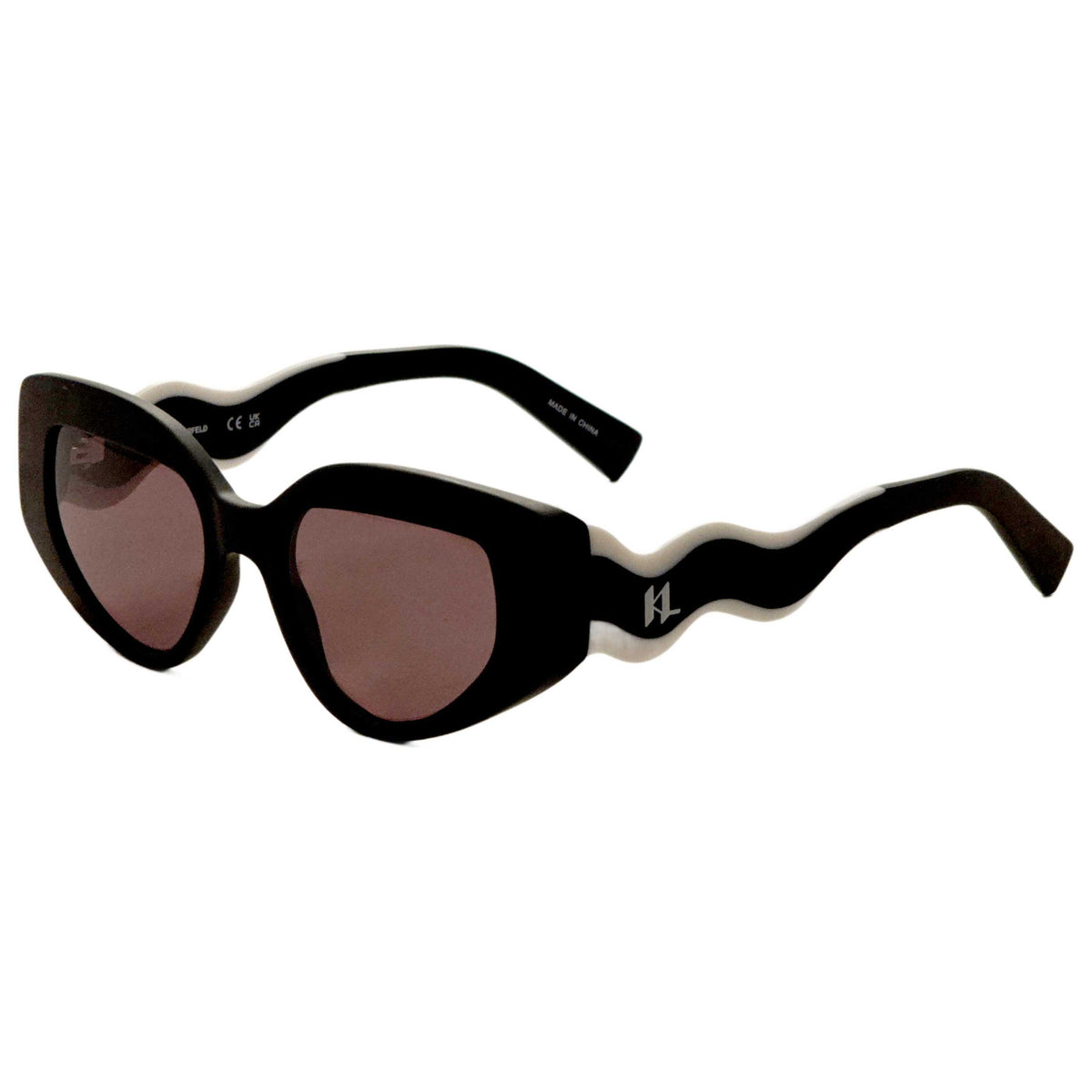 Karl Lagerfeld Women's 50 mm Matte Black Sunglasses KL6144S-002