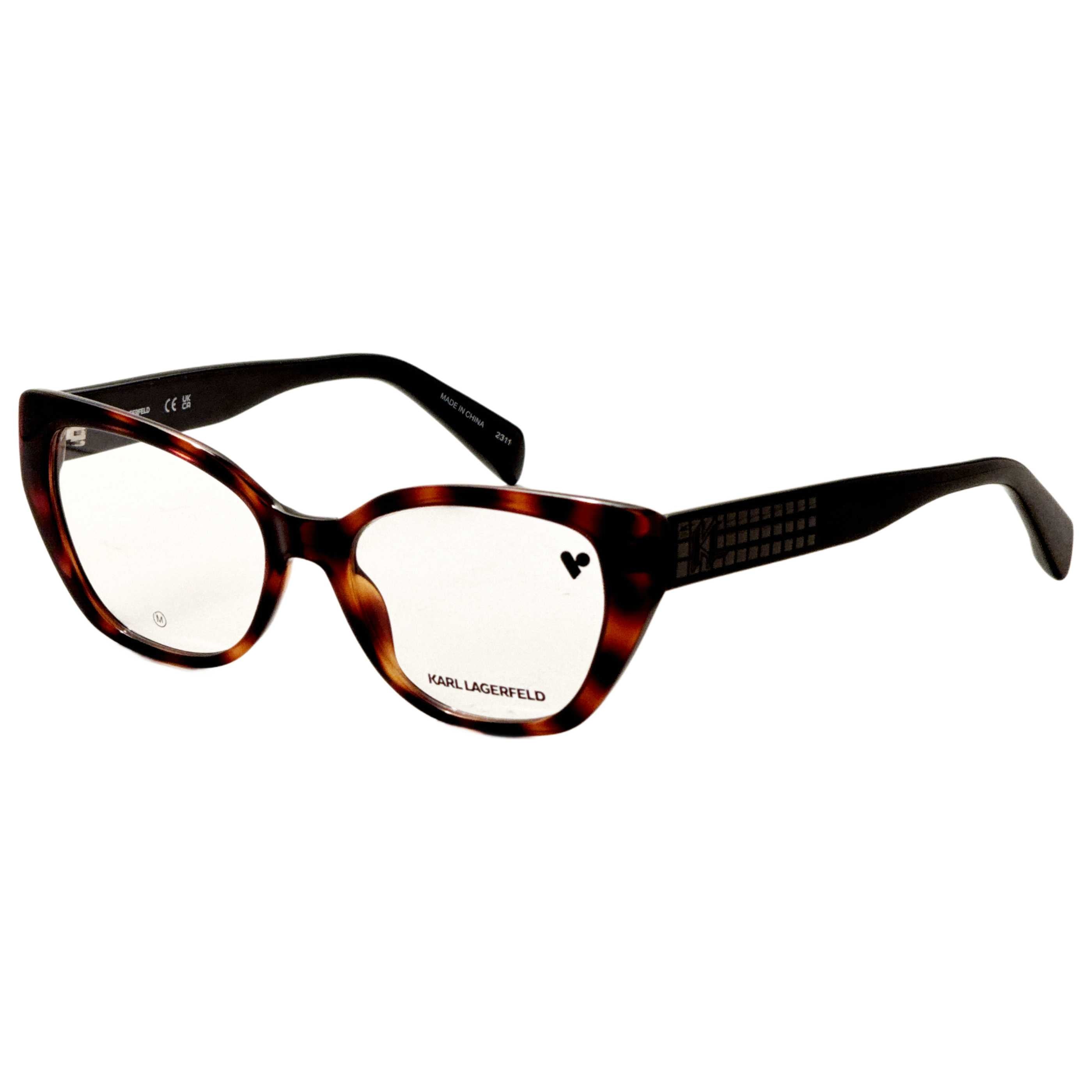 משקפי ראייה Karl Lagerfeld דגם Kl6151 לנשים 53 מ״מ בצבע שריון צב כהה