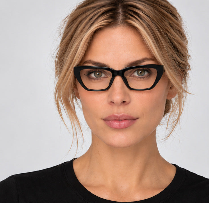 משקפי ראייה Karl Lagerfeld דגם KL6175-001-53 לנשים 53 מ״מ בצבע שחור