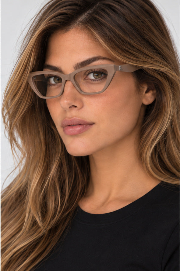 משקפי ראייה Karl Lagerfeld דגם KL6175-272-53 לנשים 53 מ״מ בצבע Nude Brown