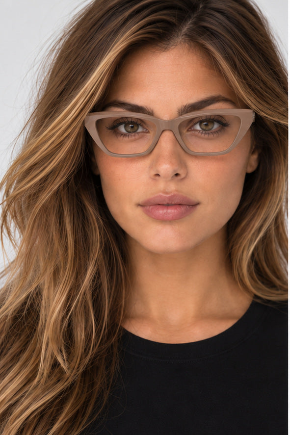 משקפי ראייה Karl Lagerfeld דגם KL6175-272-53 לנשים 53 מ״מ בצבע Nude Brown