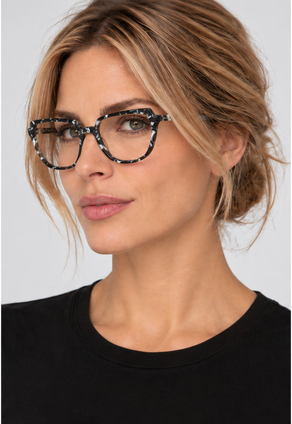 משקפי ראייה Karl Lagerfeld דגם KL6193-016-55 לנשים 55 מ״מ בצבע Marble Black