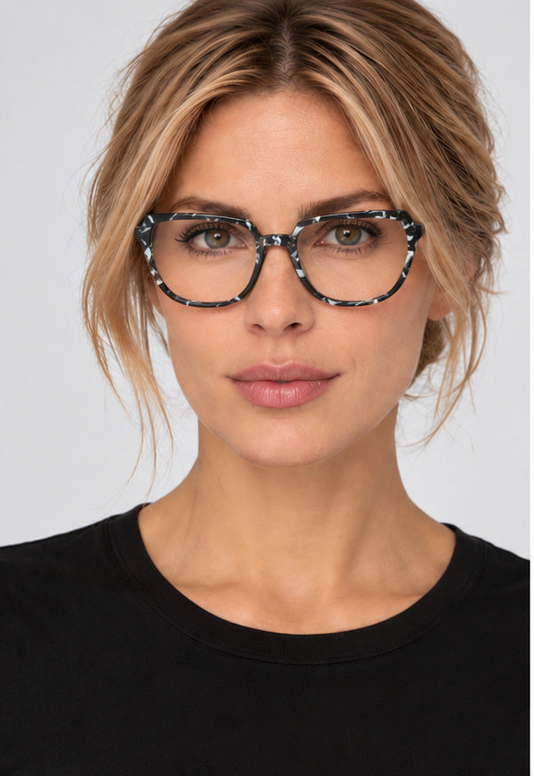 משקפי ראייה Karl Lagerfeld דגם KL6193-016-55 לנשים 55 מ״מ בצבע Marble Black
