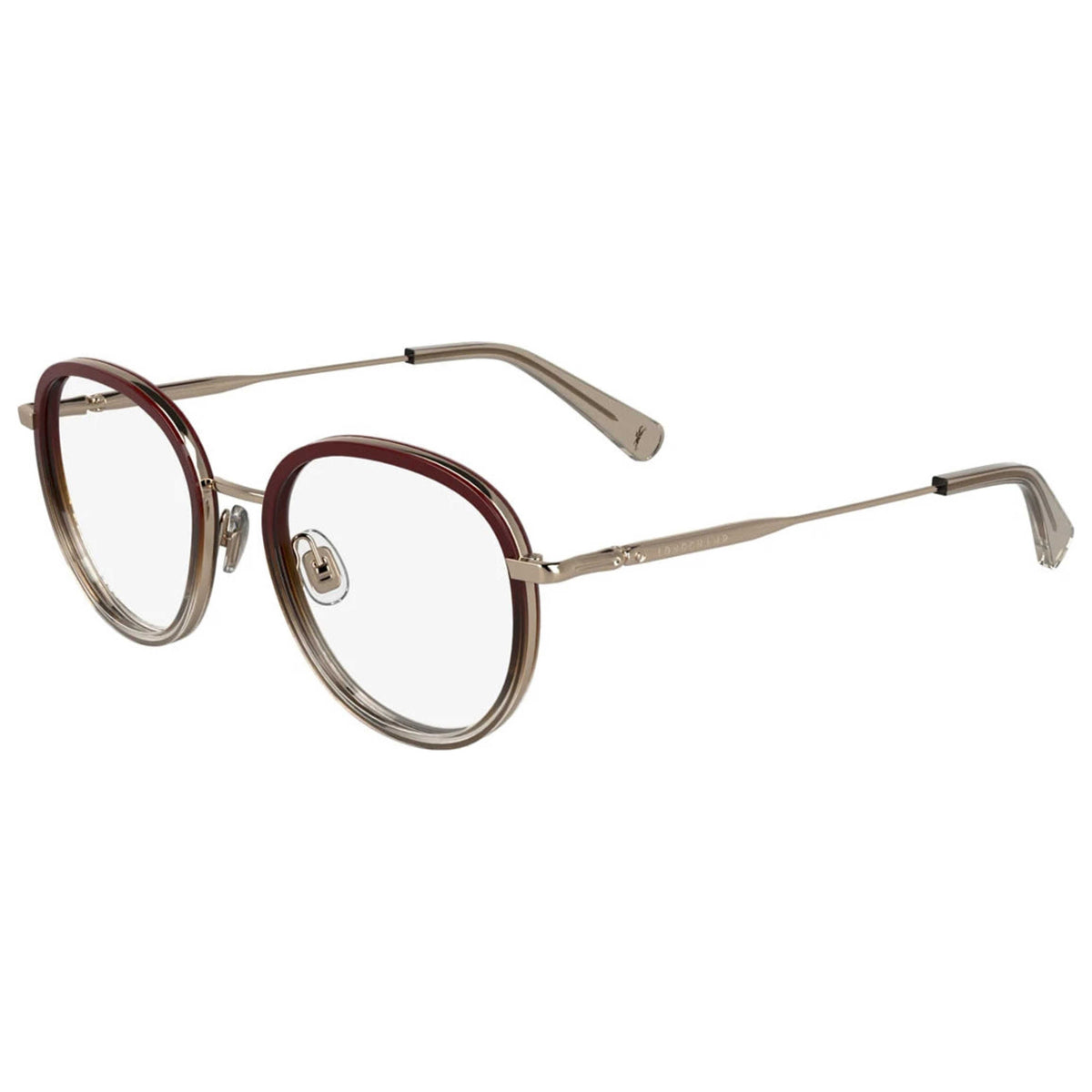 Longchamp Women's 48 mm Gold Burgundy Gradient Eyeglasses LO2168-772-48