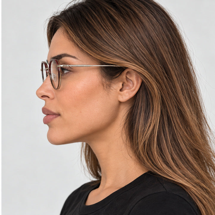 Longchamp Women's 48 mm Gold Burgundy Gradient Eyeglasses LO2168-772-48