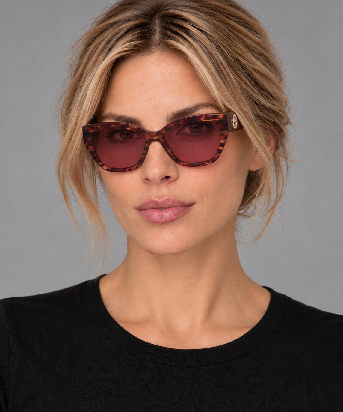 Longchamp Women's 55mm Textured Red Sunglasses LO741S-606-55