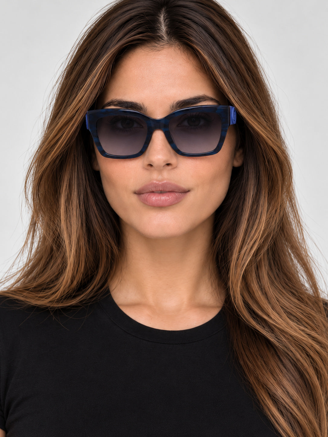 משקפי שמש Longchamp דגם LO762S-407-52 לנשים 52 מ״מ בצבע Striped Blue