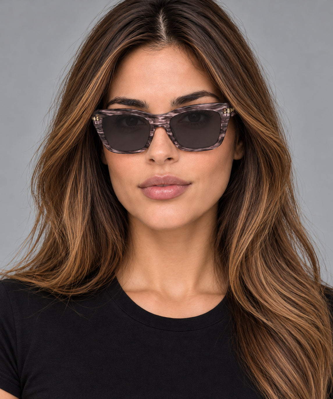 משקפי שמש Longchamp דגם LO777S-616-53 לנשים 53 מ״מ בצבע Striped Rose