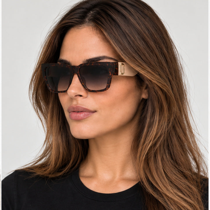 משקפי שמש Marc Jacobs דגם MARC646-S-US-XLT-57 לנשים 57 מ״מ בצבע הוואנה-בז׳