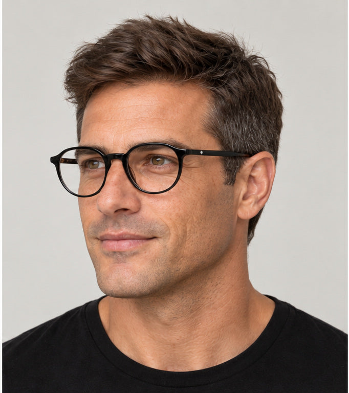 משקפי ראייה Montblanc דגם MB0291O-30014599-005 לגברים 52 מ״מ בצבע שחור