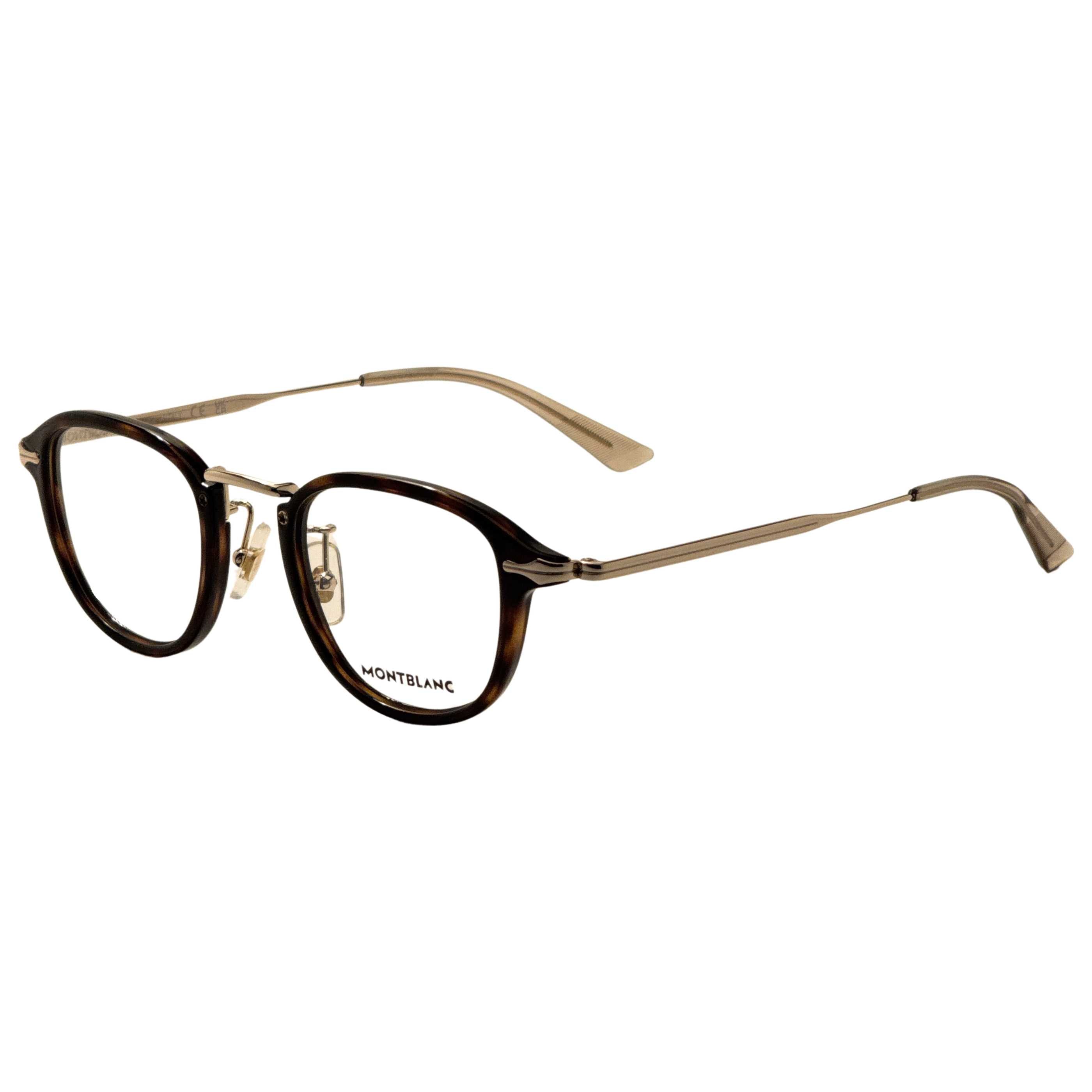 משקפי ראייה Montblanc דגם Mb0336O לגברים 48 מ״מ בצבע הוואנה
