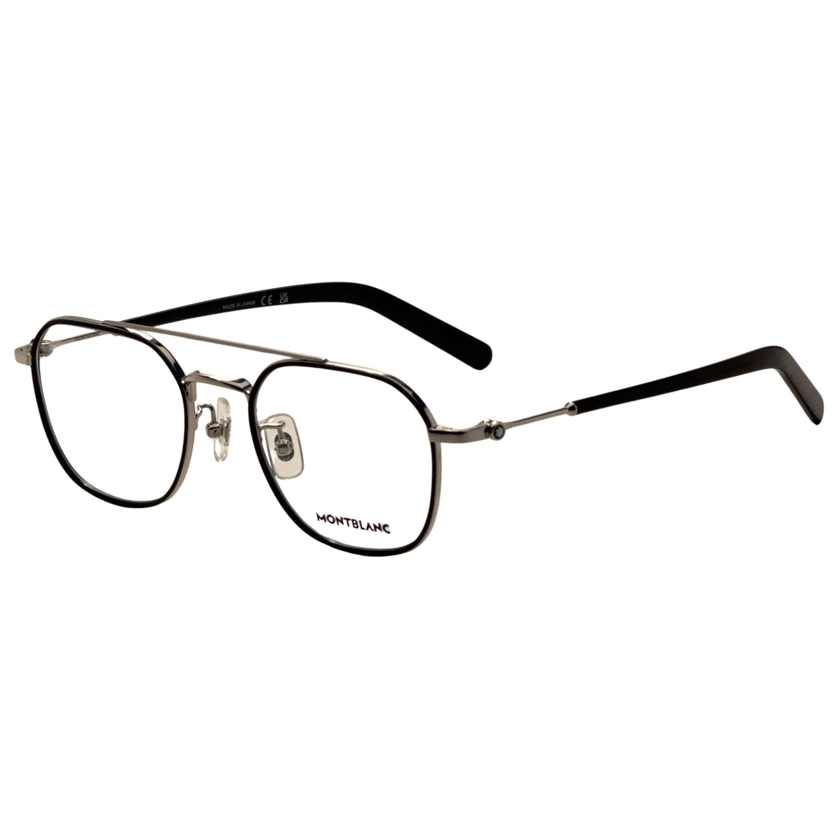 משקפי ראייה Montblanc דגם Mb0391Oa לגברים 51 מ״מ בצבע כסוף