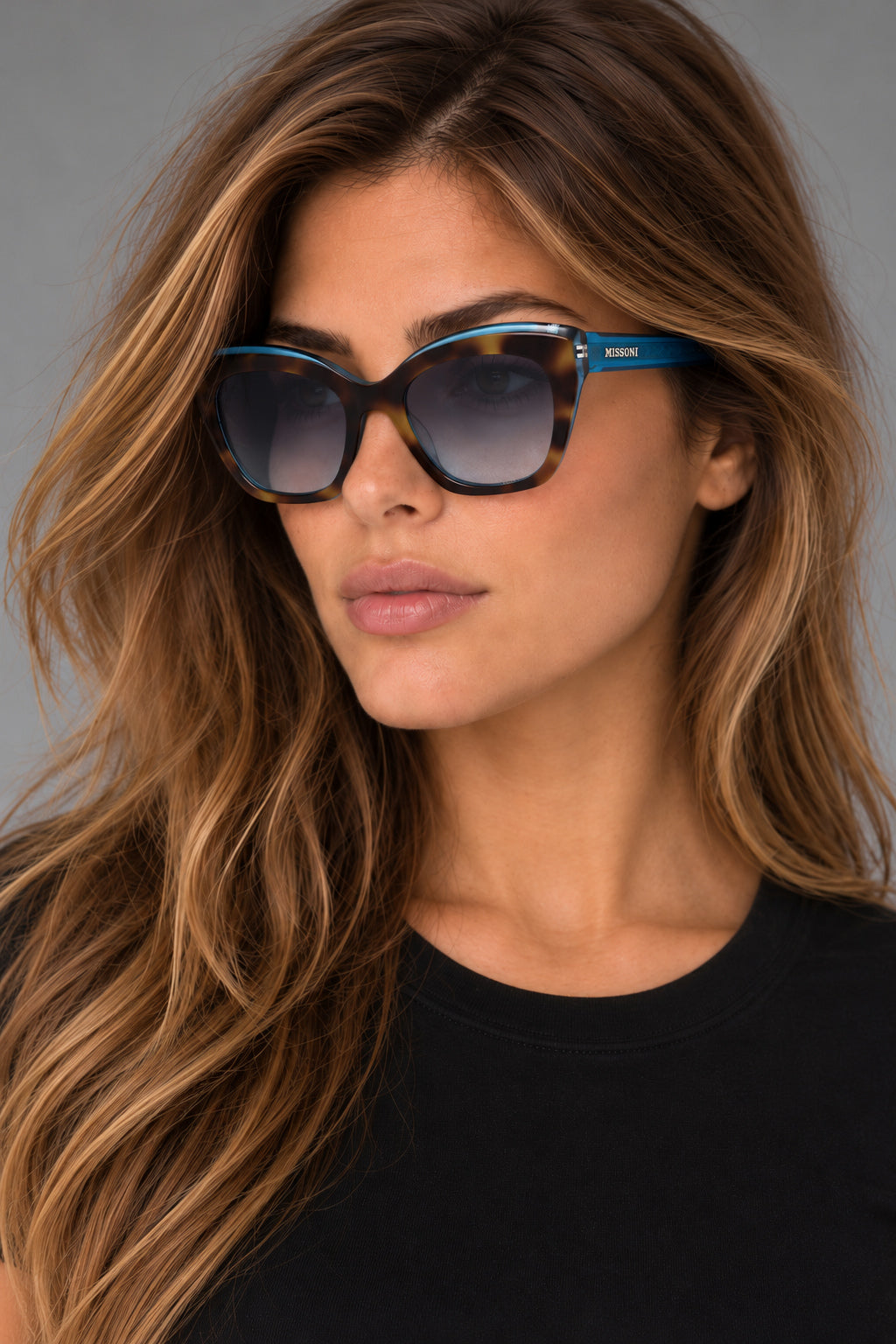Missoni Women's 54mm Havana Turquoise Sunglasses MIS0112-S-FZL-54